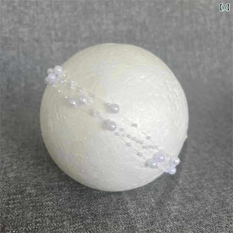 髪飾り ベビー キッズ 赤ちゃん 子供 パール 手作り ヘアバンド 記念撮影 ニューボーンフォト 誕生日 ..