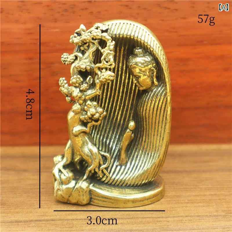 置物 真鍮 仏像 菩提樹 禅 オブジェ 個性的 クリエイティブ 高級感 卓上 デスク オフィス 茶道 インテリア雑貨 癒し 瞑想 和モダン 装飾品