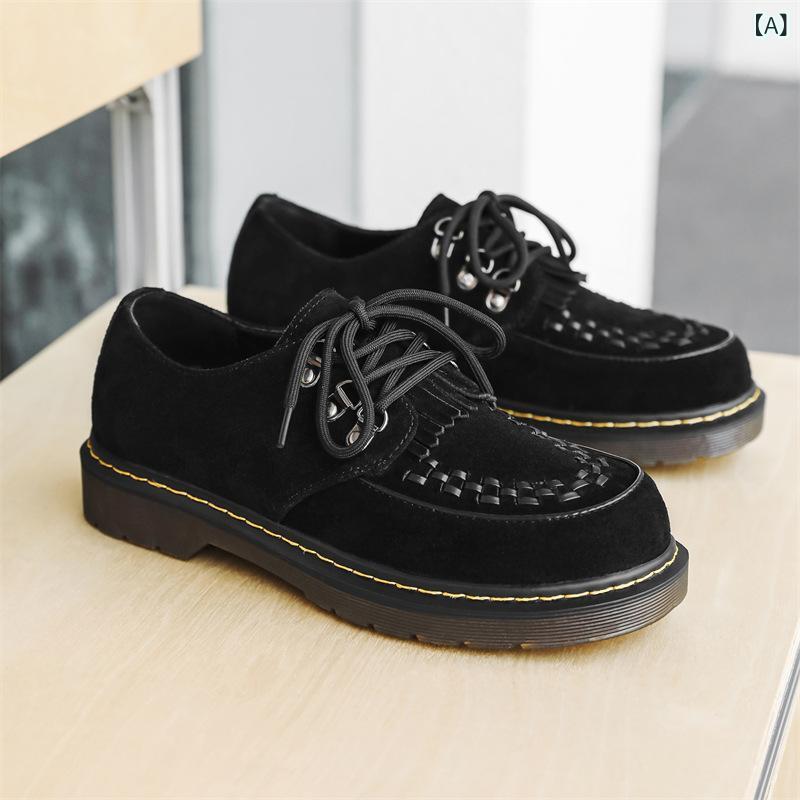 ローファー メンズ 男性用 フリンジ ラウンドトゥ スエード 牛革 英国風 ブリティッシュ フラットヒール ステッチ カジュアル コンフォートシューズ 春夏