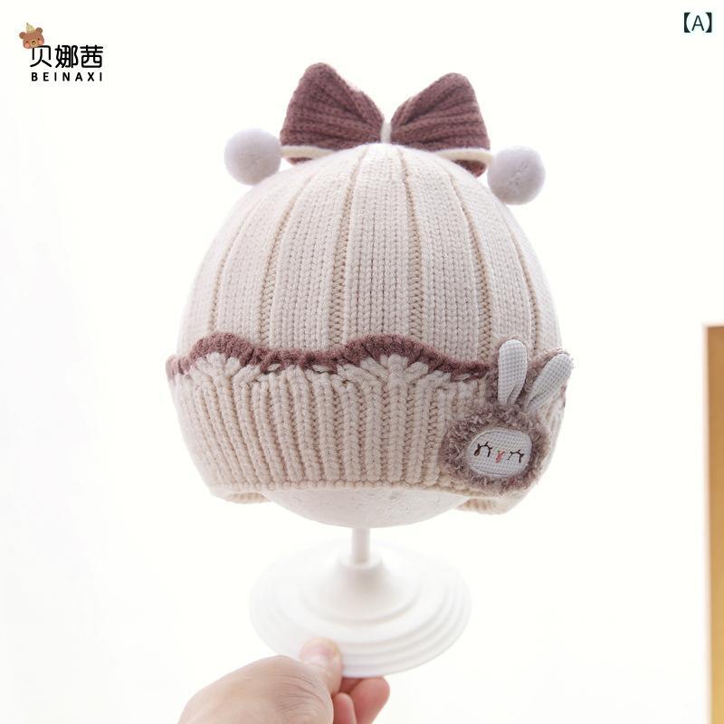 ベビー帽子 女の子 赤ちゃん 低月齢 6ヶ月 1歳 2歳 秋冬 アニマル柄 キャラクター かわいい キュート ..