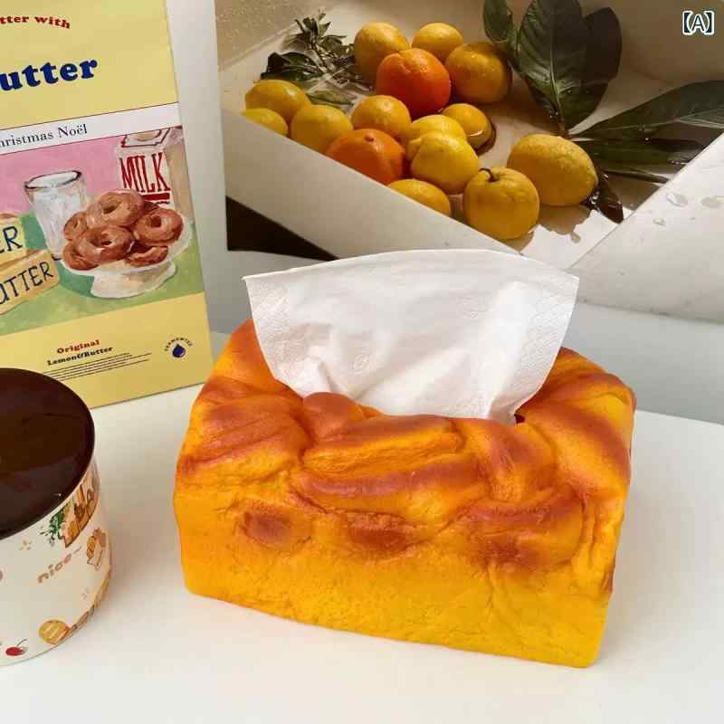 ティッシュケース クロワッサンモチーフ ぬいぐるみ素材 かわいい おしゃれ インスタ映え 高級感 リビ..