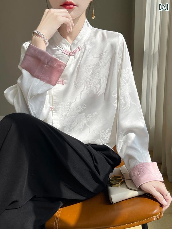 ブラウス レディース ネオチャイニ�