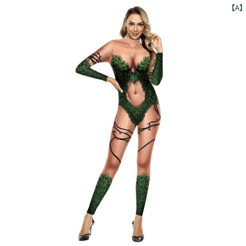 全身タイツ 男女兼用 欧米風 おもしろ ユニーク 3Dプリント ステージ イベント パフォーマンス 仮装 コ..