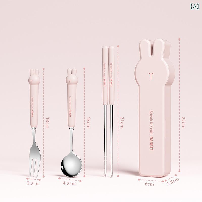 カトラリー 子供用 キッズ 学生 携帯用 弁当 スプーン フォーク 箸 3点セット かわいい キャラクター ..