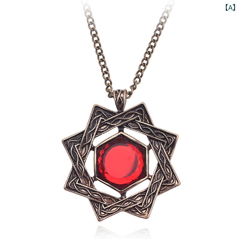 ネックレス メンズ ペンダント 合金製 ゴシック レトロ ヒップホップ ストリート コスプレ ファッション アクセサリー 装身具 通勤 カジュアル 普段使い 幾何学 アンティーク調