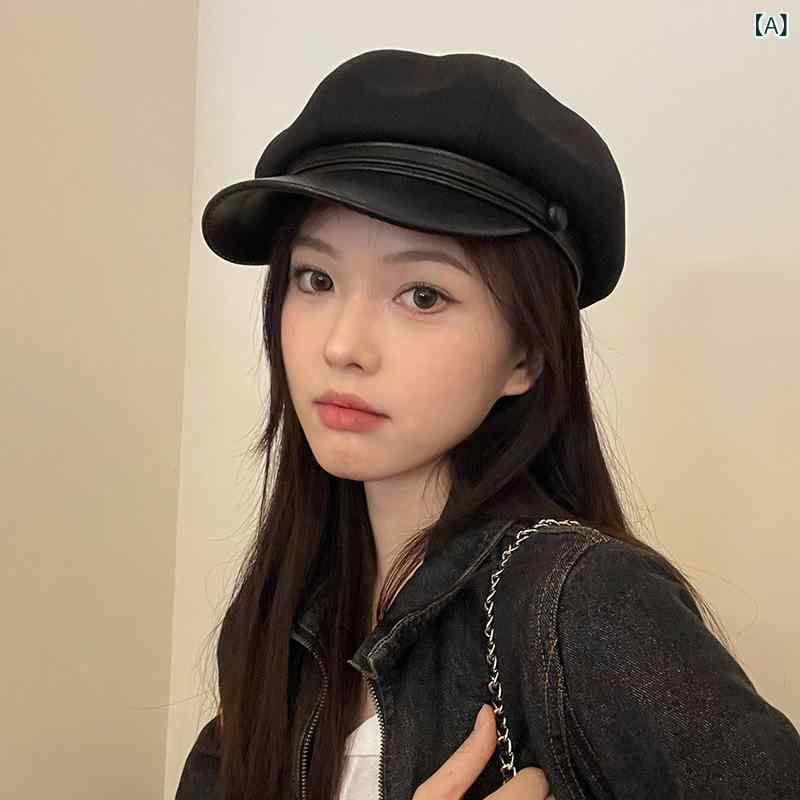・カテゴリ: 帽子・性別: 女性・対象年齢: 成人・編み方: 平織り・柄: アルファベット・スタイル: カジュアル・カラー展開: ブラック、ブラウン・サイズ展開: M（56-58cm）