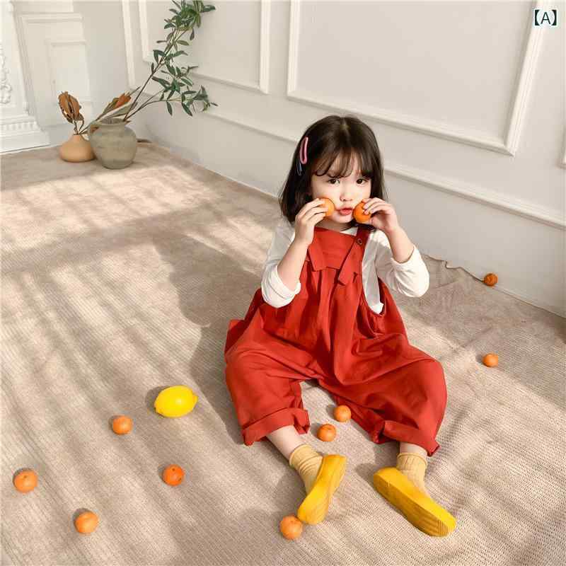 オーバーオール キッズ 子供 男女兼用 サロペット 女の子 男の子 ロング丈 カジュアル ワークスタイル ..