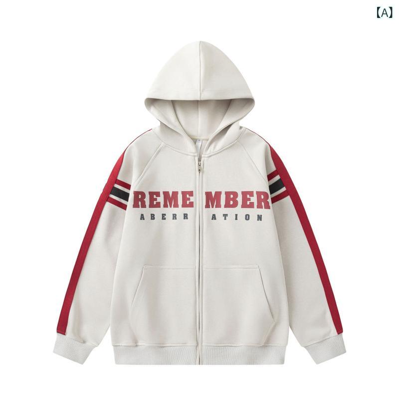 パーカー レディース メンズ カップル アメリカンレトロ ゆったり ビッグシルエット 切り替え バイカラー グラフィックプリント フード..