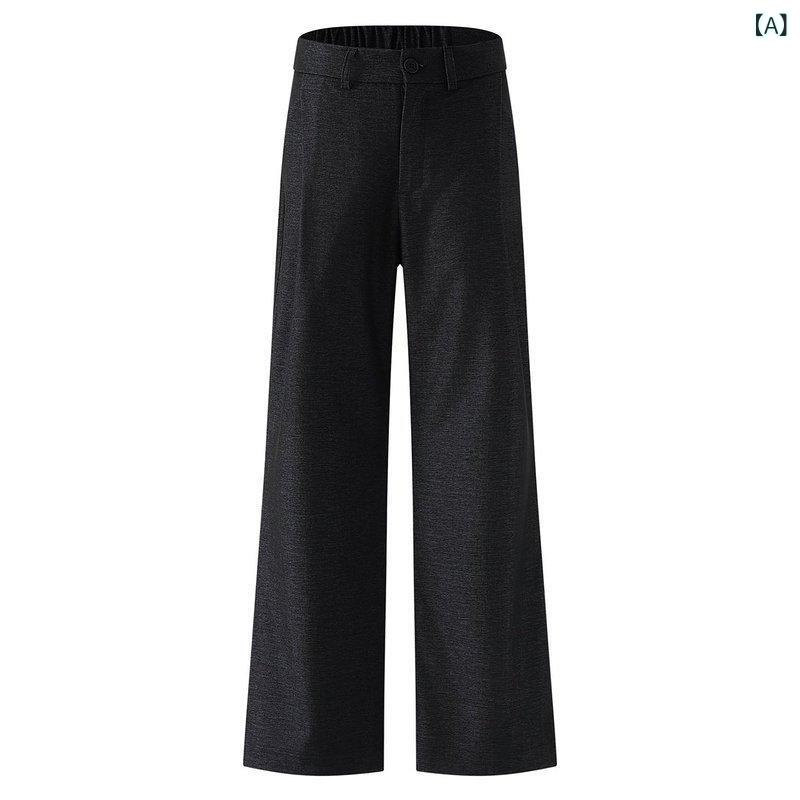 ・カテゴリ: スポーツカジュアルパンツ・スタイル: ストリートカジュアル・丈: ロング丈・シルエット: ストレート・裾口: ストレート・ウエスト: ミッドウエスト・フロント: ジッパーフライ・厚さ: 標準・柄: 無地・着用シーズン: オールシーズン・主な素材: ポリエステル78%・加工: ノンアイロン加工・機能: 高い色堅牢度・着用シーン: デイリー・対象: 成人男性・カラー展開: ブラック、ブルー・サイズ展開: S、M, L, XL