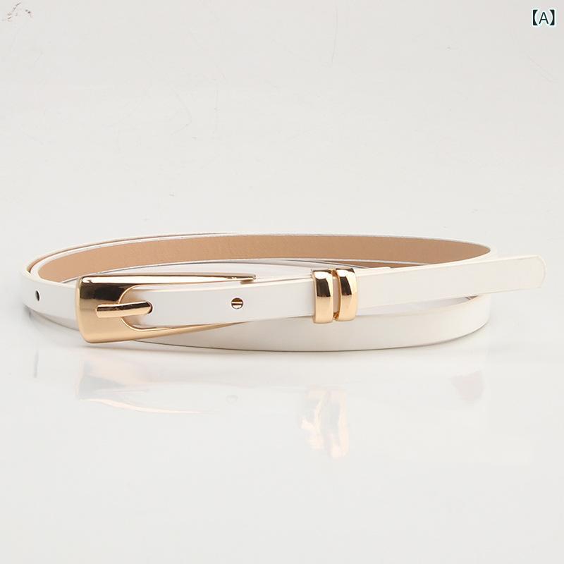 ベルト レディース 女性用 ヒョウ柄 細ベルト フェイクレザー 合皮 スリム 合金ピンバックル 万能 ファッション おしゃれ カジュアル 高見え ワンピース ドレス セーター ニット スーツ ジャケット ウエストマーク