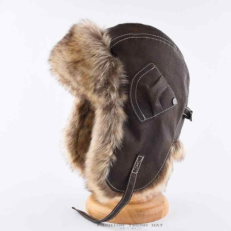 帽子 男女兼用 レトロ ヴィンテージ メラードカラー 飛行帽 パイロットハット PUレザー 厚手 防寒 防風..