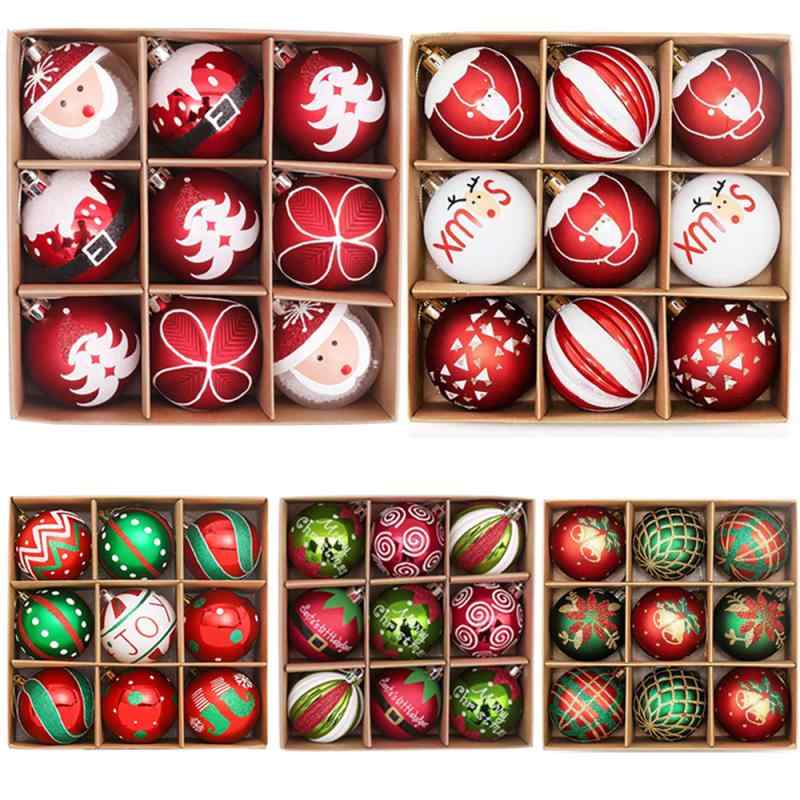 Ceremony, Events Services - クリスマスオーナメント ボール 6CM 9個セット クリスマスツリー デコレーション 飾り 吊り下げ プラスチック製 電気メッキ加工 丸型 パーティー インテリア装飾