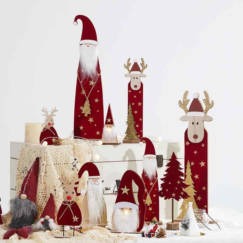 ・主な素材: 木材・サイズ: 8cm x 5cm x 15cm・カテゴリ: クリスマスオーナメント・加工: 手作り・バリエーション: 1号(ライト付き)、2号、3号、4号(ライト付き)、5号、6号、7号、8号、9号、10号、10個セット・適用イベント: クリスマス