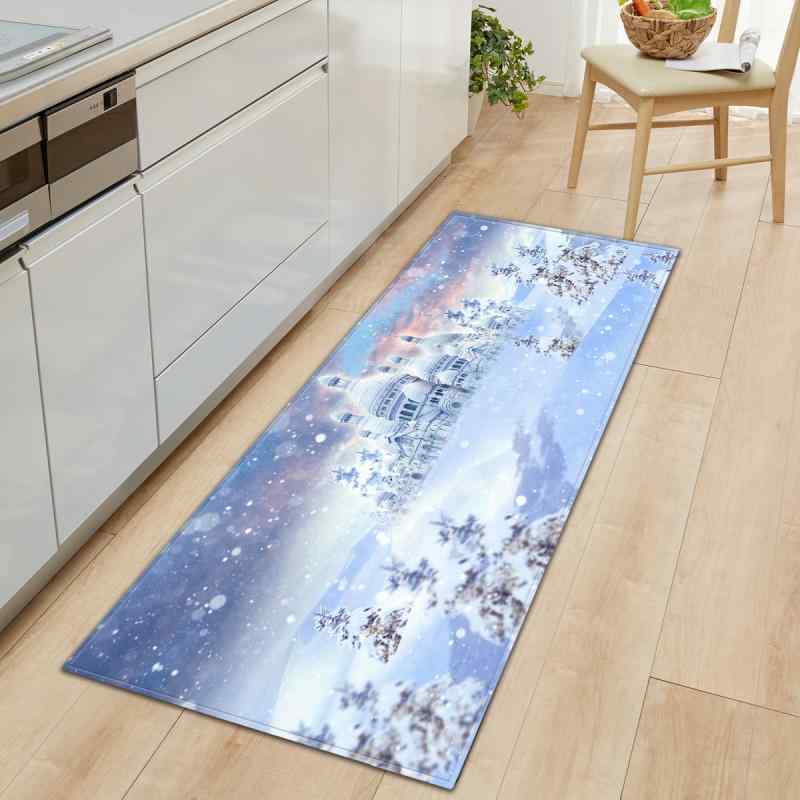 Door Mats - マット クリスマス キッチン 玄関 ソファ ロング ラグ 長方形 洗える ポリエステル モダン シンプル リビング 寝室 廊下 室内