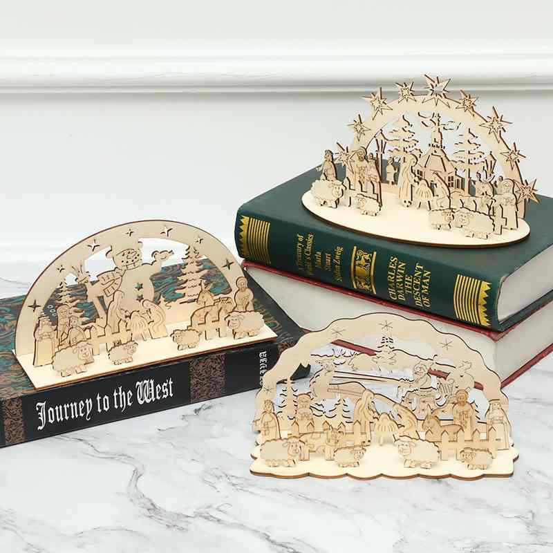 ・素材: 木製・カテゴリ: クリスマス・加工: クリスマスレーザー彫刻・種類: ハウス、トナカイソリ、雪だるま・イベント: クリスマス