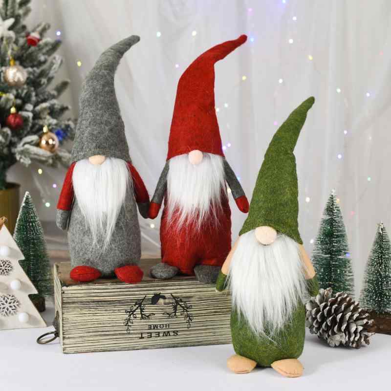 ・カテゴリ: クリスマスオーナメント・素材: 布・カラー: レッド、グリーン、グレー・イベント: クリスマス