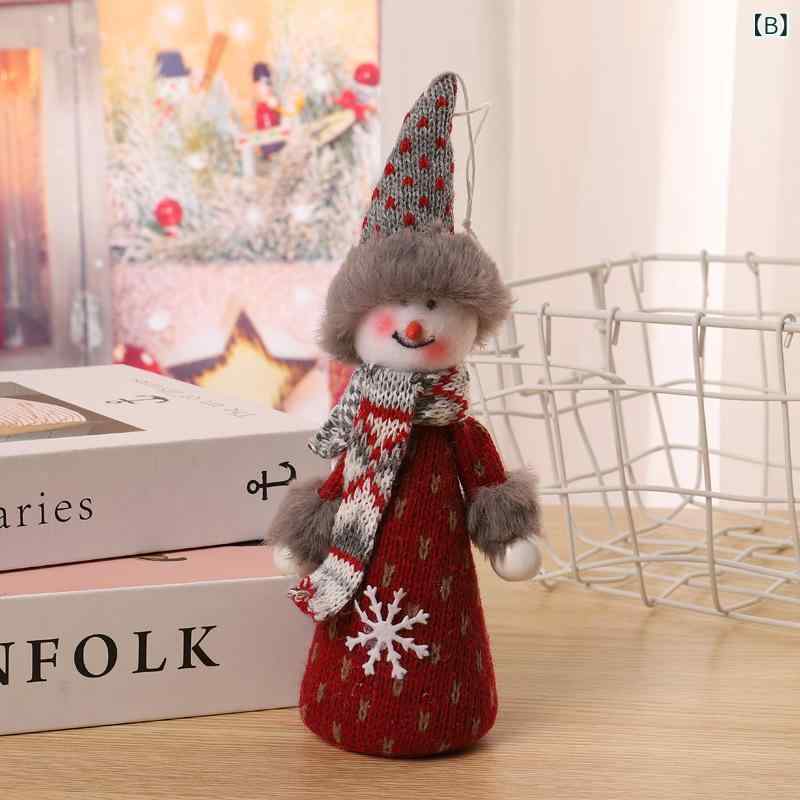 オーナメント キッズ 天使 サンタクロース 雪だるま トナカイ 布製 羽根つき 吊り飾り ミニ クリスマスツリー デコレーション かわいい ギフト おしゃれ 装飾品