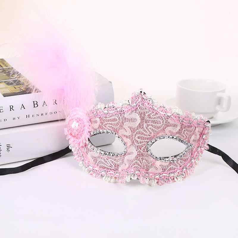 樂天商城 - マスク 女性用 プリンセス かわいい お姫様 ベネチアン 仮面 ミニハット 羽飾り フェザー 仮装 コスプレ パーティー イベント 舞台 演劇 ステージ