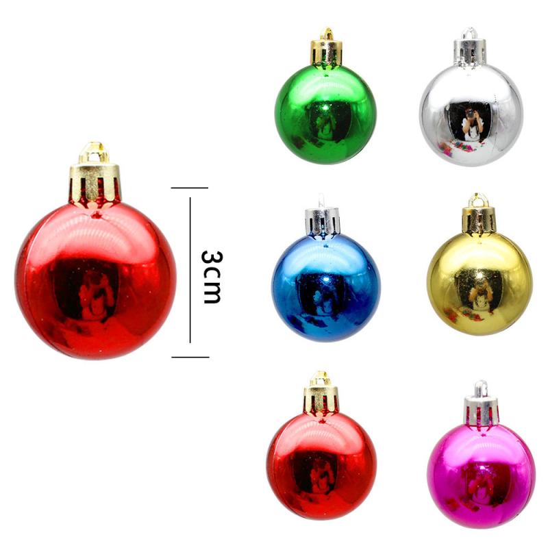 クリスマスオーナメント 海外人気 プラスチック 電気メッキ クリスマスボール 3cm 4cm 5cm 6cm 7cm 8cm 10cm 複数サイズ 光沢 マット クリスマスツリー デコレーション 装飾品 OPP袋入り
