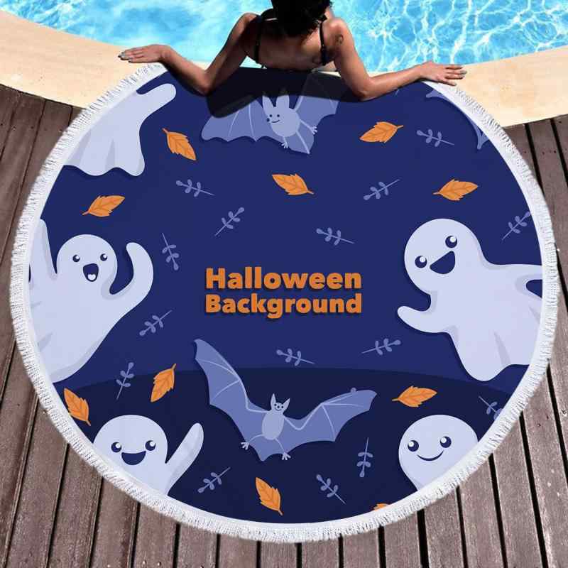 ビーチタオル バスタオル タオルケット クリスマス 円形 丸型 マイクロファイバー 大判 吸水速乾 軽量 フリンジ タッセル デジタルプリント おしゃれ 海水浴 プール レジャー サマー