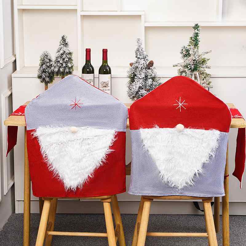 Ceremony, Events Services - 椅子カバー チェアカバー イスカバー クリスマス サンタクロース 赤い帽子 レッド ファブリック ダイニング リビング パーティー 室内 装飾 デコレーション 飾り付け モダン 北欧風 手作り風