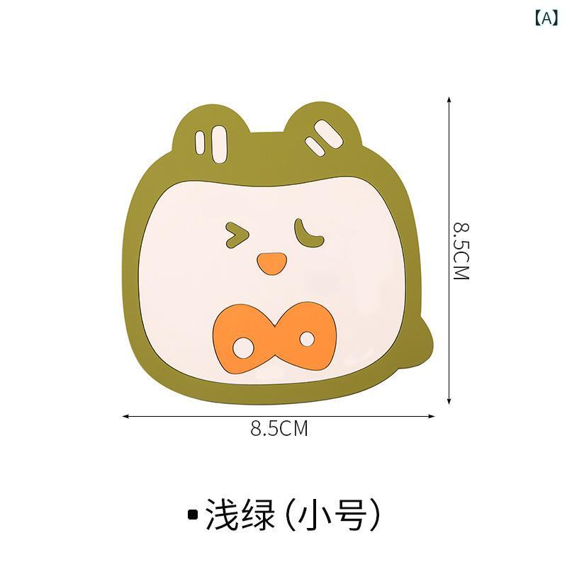 ・素材: PVC・柄: カートゥーン・カラー展開: ライトグリーン、ダークグリーン、ブルー、オレンジレッド、オレンジ・形状: 不規則な形・スタイル: モダンシンプル