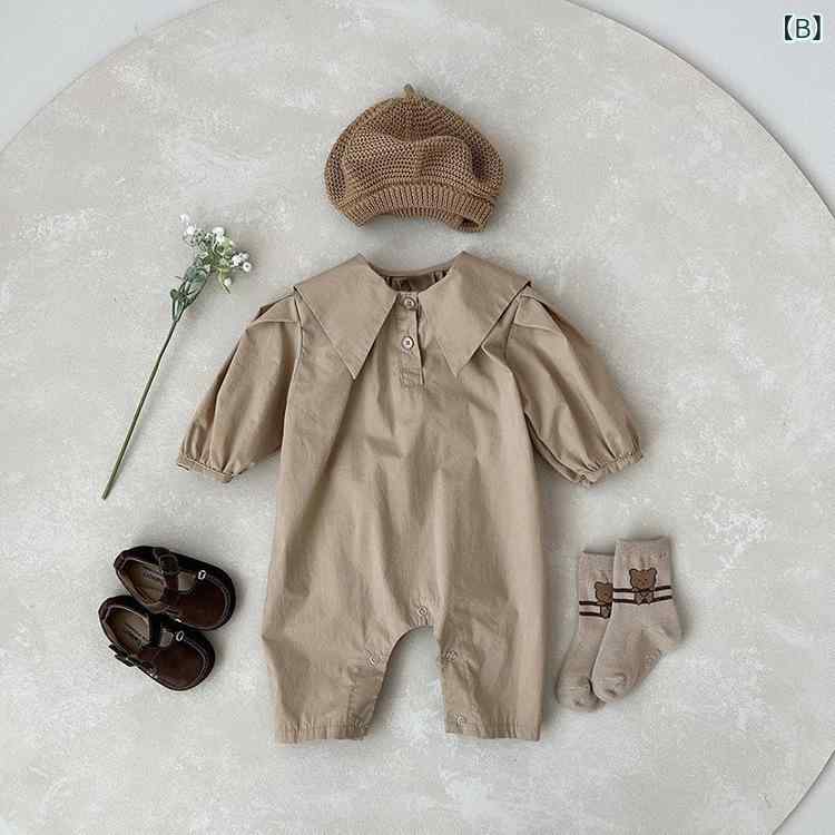 ロンパース カバーオール ベビー 新生児 幼児 男女兼用 男の子 女の子 韓国風 シャ...