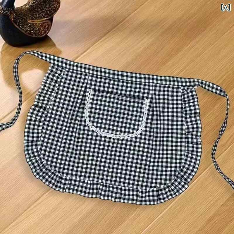 Sommelier Aprons - エプロン 男女兼用 ユニセックス おしゃれ ハーフエプロン 綿 コットン 通気性 防汚 家庭用 仕事用 作業用 ワークウェア 台所 前掛け