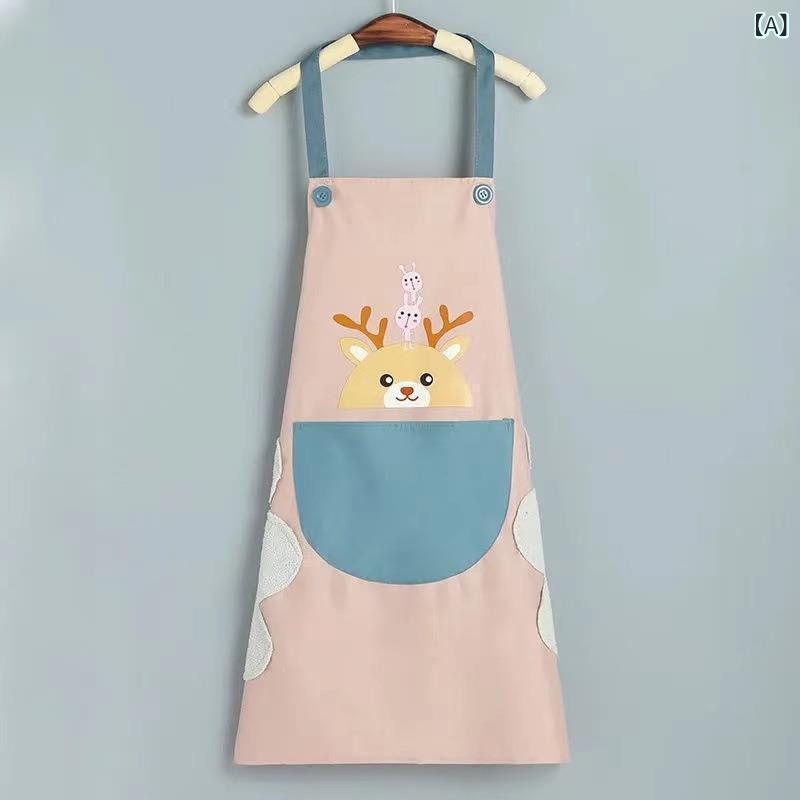 エプロン 男女兼用 大人用 キッチン 料理 調理 家事 家庭用 防水 防油 防汚 汚れ防止 PVC素材 ロング丈..