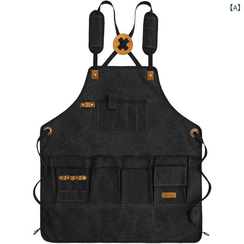 ・カテゴリ: エプロン・タイプ: 袖なし・用途: 撥水防汚・主な素材: 厚手キャンバス・サイズ展開: フリーサイズ・スタイル: アメリカンカントリー・柄: 無地・カラー展開: ブラック、ダークグレー、ミリタリーグリーン、ウォッシュドブラック...