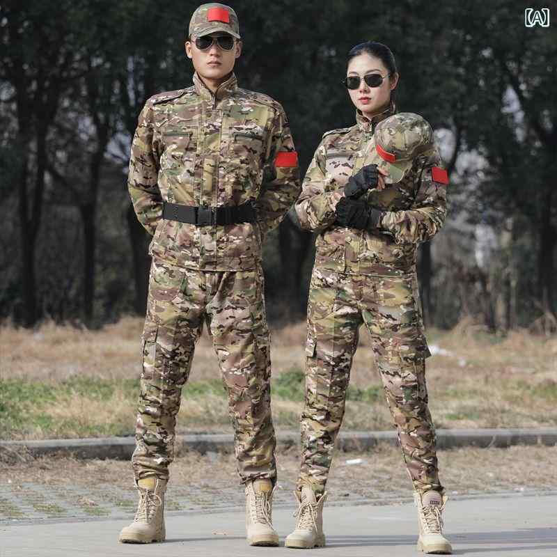 作業服 メンズ CP迷彩 セットアップ ジャケット 春秋 溶接 ワークウェア サバイバルゲーム 警備服 ポリ..