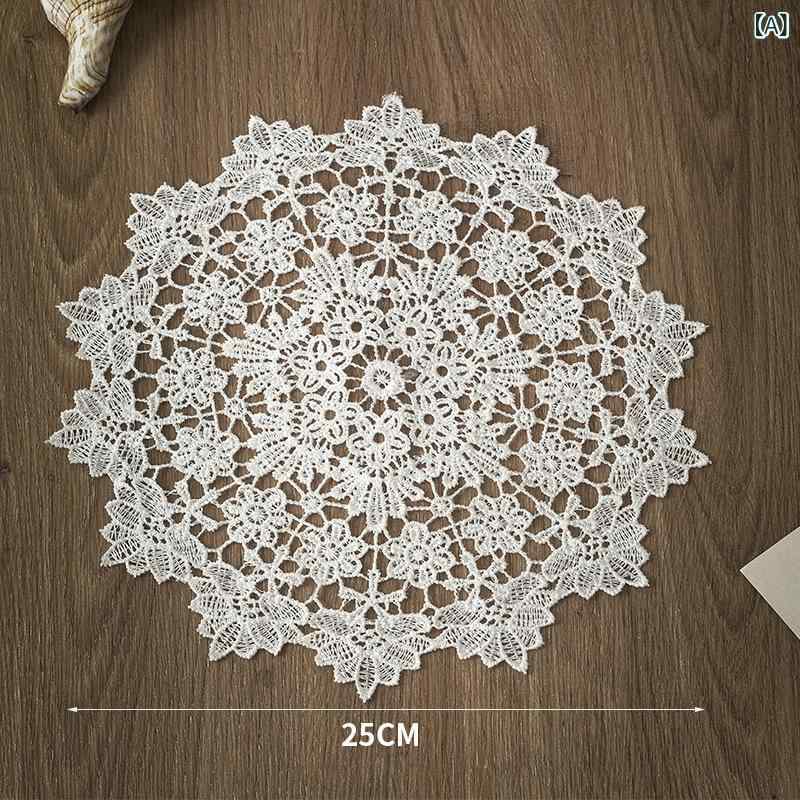 テーブルクロス 楕円形 オーバル レトロ クラシック 田園風 カントリー調 フリンジ レース ベルベット マット 家庭用 ホテル レストラン ダイニング テレビ台 飾り