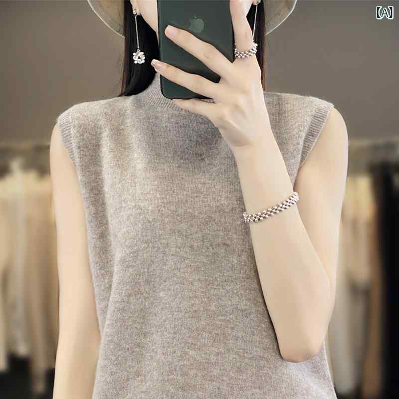 ニット レディース 半袖 ハイネック 無縫 プルオーバー トップス ゆったり レーヨン ポリエステル フリ..