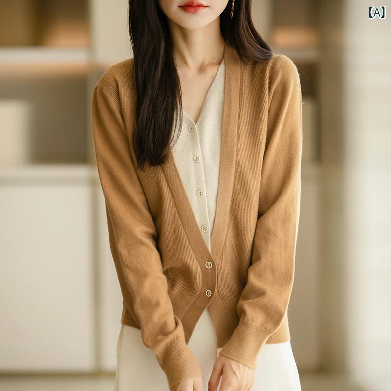 ・主な素材: メッシュ・厚さ: 普通・商品構成: 単品・カテゴリ: カーディガン・フィット: レギュラー・袖タイプ: レギュラー袖・ネックライン: Vネック・袖丈: 長袖・カラー展開: ゴールドキャメル、ライトパープル、レッド、ルージュレッド、ブラック、ダークパープル・サイズ展開: M、L、XL、XXL・スタイル: フェミニン・前立て: シングルボタン