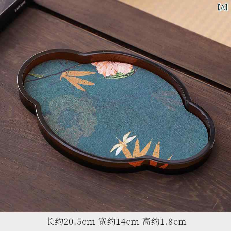 茶盤 プラスチック製 透明 クリア レトロ風 新中式 家庭用 トレイ お盆 乾泡盤 壺承 茶器置き 防水 断..