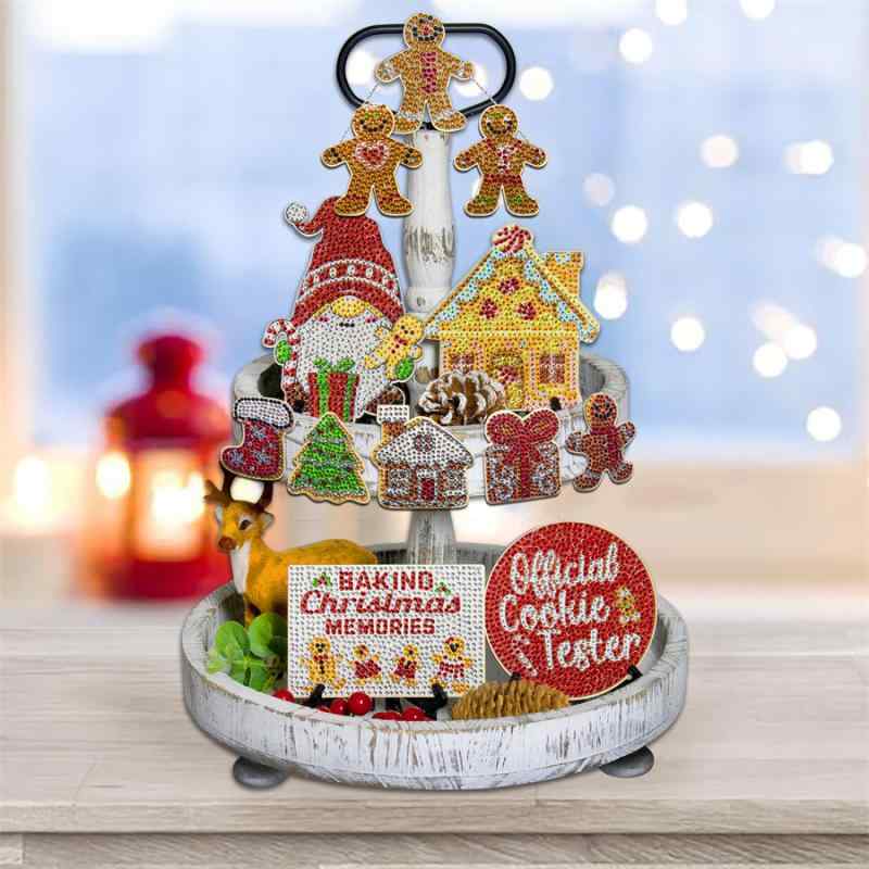 Rakuten - ジルコニアアート クリスマス サンタクロース DIY 手作り 木製 モダン シンプル オーナメント デコレーション インテリア雑貨