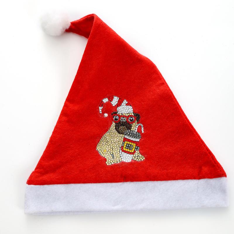 樂天商城 - 手芸キット ジルコニアアート クリスマス帽子 DIY 材料セット ホビー 部屋飾り クリスマスプレゼント 初心者向け 簡単 集中力 創造性 モダン シンプル