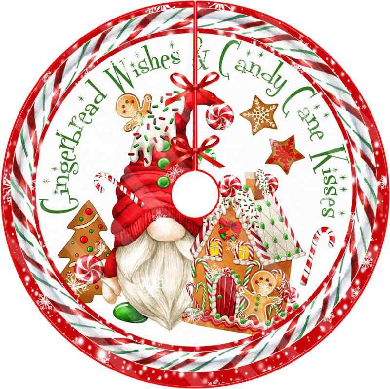 クリスマスツリースカート 雪だるま 赤いトナカイ サンタクロース 足元カバー フロアマット クリスマス..