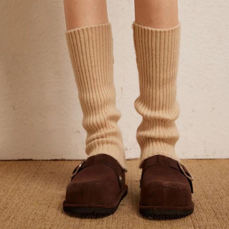 レッグウォーマー レディース 女性用 32cm カシミヤ混 アクリル ニット ルーズ ゆったり 秋冬 暖かい ..