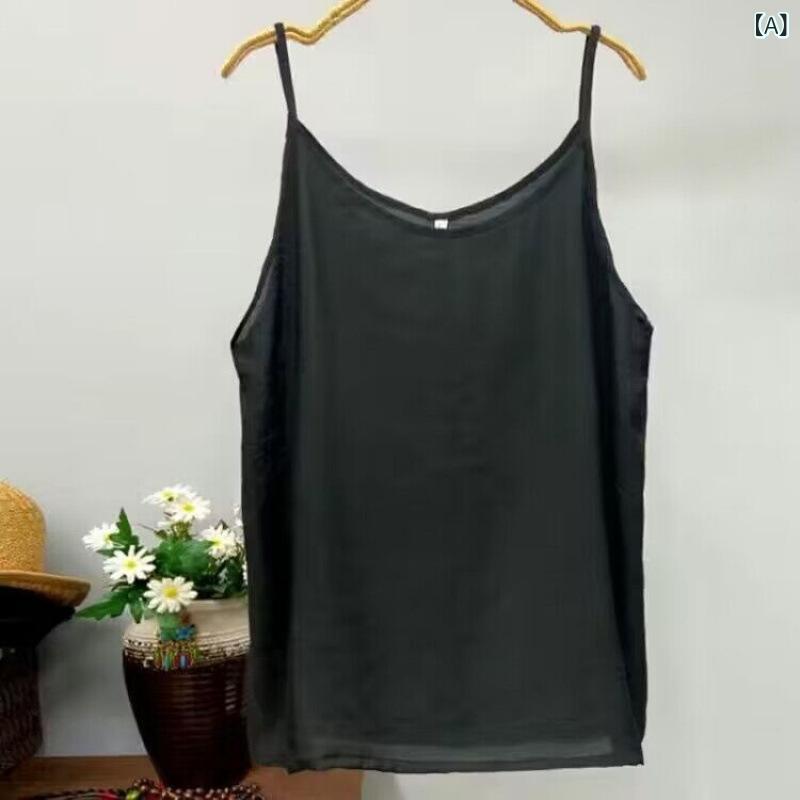 ワンピース レディース 綿 コットン 無地 透けない 透け防止 インナー 重ね着 ペチコート ゆったり ルーズフィット キャミソール スリップ マキシ丈 ロング...