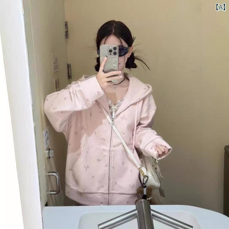 パーカー レディース フード付き ジップアップ 裏起毛 厚手 ゆったり オーバーサイズ スウェット 韓国風 学院風 カジュアル 前開き ミドル丈 ポリエステル トップス 春秋冬