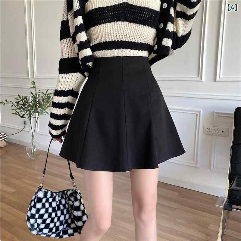 ・カテゴリ: スカート・スカートタイプ: プリーツスカート・スカート丈: ミニ丈・柄: 無地・スタイル: ガーリー・カラー展開: ブラック、ブラウン・サイズ展開: XS、S、M、L、XL、XXL、3XL、4XL