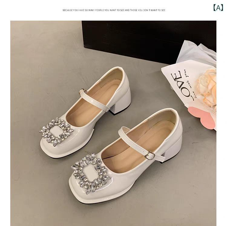 メリージェーン ストラップパンプス レディース 春夏 フレンチ レトロ 上品 カジュアル 日常使い お出..