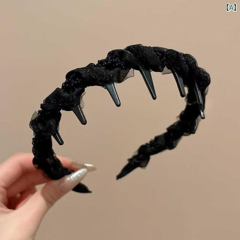 カチューシャ レディース ヘアバンド ヘアアクセサリー パール フリル チュール レ...
