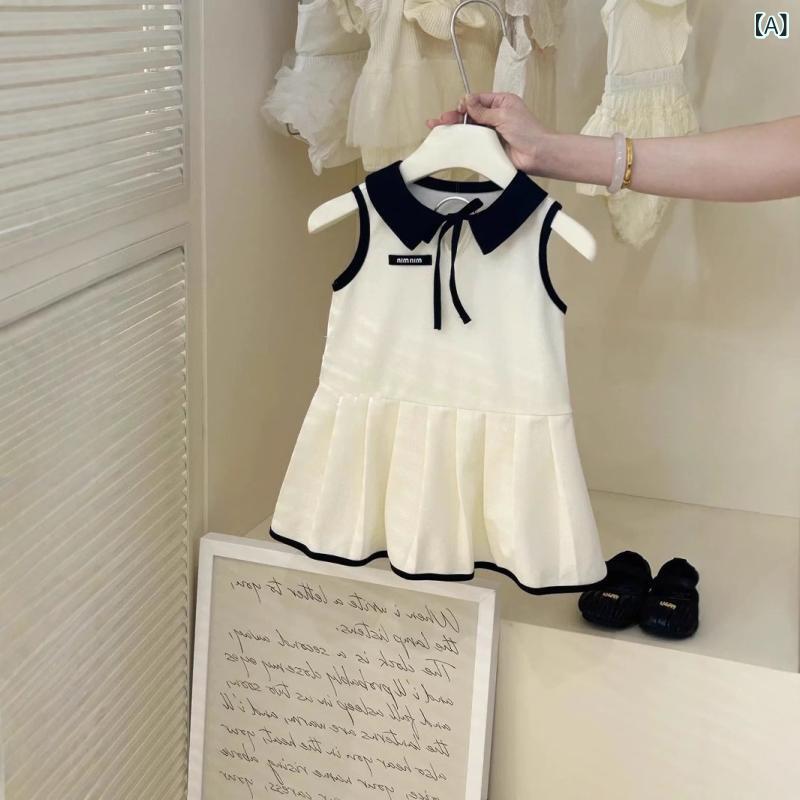ワンピース 女の子 キッズ 女児 ベビー 韓国風 スクール風 セーラー マリン プリンセス ドレス ノース..