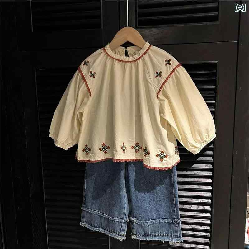 ・カテゴリ: 子供用シャツ・対象性別: 女の子・対象年齢: 1〜3歳・スタイル: 韓国・ネックライン: ラウンドネック・袖丈: 長袖・主な素材: 綿90%・生地加工: UVカット、ソフト加工・要素: ボヘミアン・適応シーズン: 春秋、秋・カ...