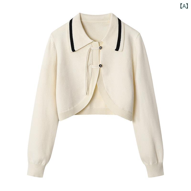 ワンピース レディース カーディガン セットアップ アンサンブル ノースリーブ ニット ロング丈 Vネック Aライン 長袖 無地 切り替え 配色 エレガント きれいめ オフィス 通勤 オフィスカジュアル ゆったり ポリエステル 秋冬