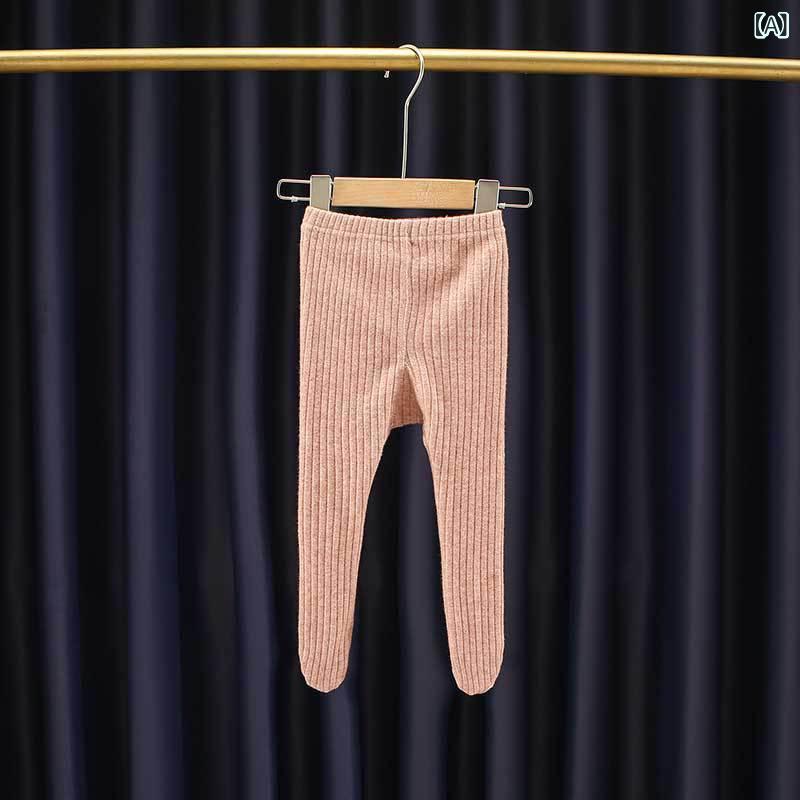 ・カテゴリ: キッズパンツ・タイプ: レギンス・スタイル: シンプル・主な素材: 綿・丈: ロング・性別: ユニセックス・対象年齢: 新生児 (0～1歳)・柄: 無地・ウエスト: ミドル丈・ウエスト仕様: ゴム・カラー展開: ピンク、グレー、ホワイト、カーキ・サイズ展開: 66cm、73cm、80cm、90cm