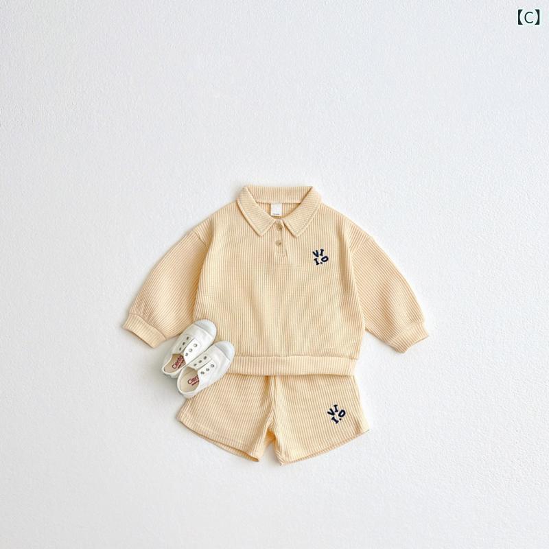 キッズ 男の子 女の子 男女兼用 韓国風 カジュアル スウェット トレーナー ハーフ...