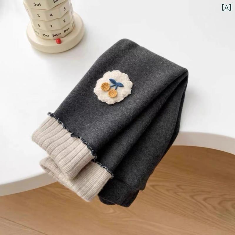 ・カテゴリ: パンツ・主な素材: 綿95%・スタイル: 韓国・対象: 女児・適合年齢: 中小児（3〜8歳）R適合身長: 80cm、90cm、100cm、110cm、120cm、130cm・丈: 長丈パンツ・ウエストタイプ: ミドルウエスト・ウエスト: ゴム・カラー展開: グレー、ピンク、アプリコット、ブラック、コーヒー、パープルピンク、ダークブルー